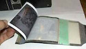 Polaroid P/N film showing the layers