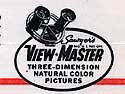 Early View-Master Christmas promotion brochure showing the original round viewer