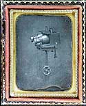 Daguerreotype of a camera