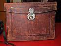 old leather utility case - outside
