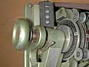 Moviola film counter - counter dials and knob