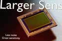 larger sensor