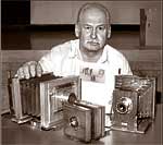Ed Warner with his restored gems - photo by Bob Lansdale