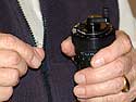Close look at the Curta in hand