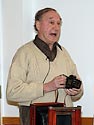 Stan White holding a Canon Rebel with a Loreo stereo lens attached