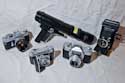Miscellaneous small cameras and a tele lens