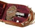 antique movie camera with case