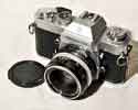 Nikkormat EL camera and lens
