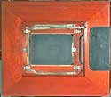 back of the Deardorff showing the 4 x 5 holder