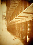 Inside the pen - narrow cells and no talking