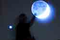 moon by earth light
