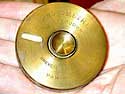 brass tint meter for reading directly from a view camera's ground-glass back 
